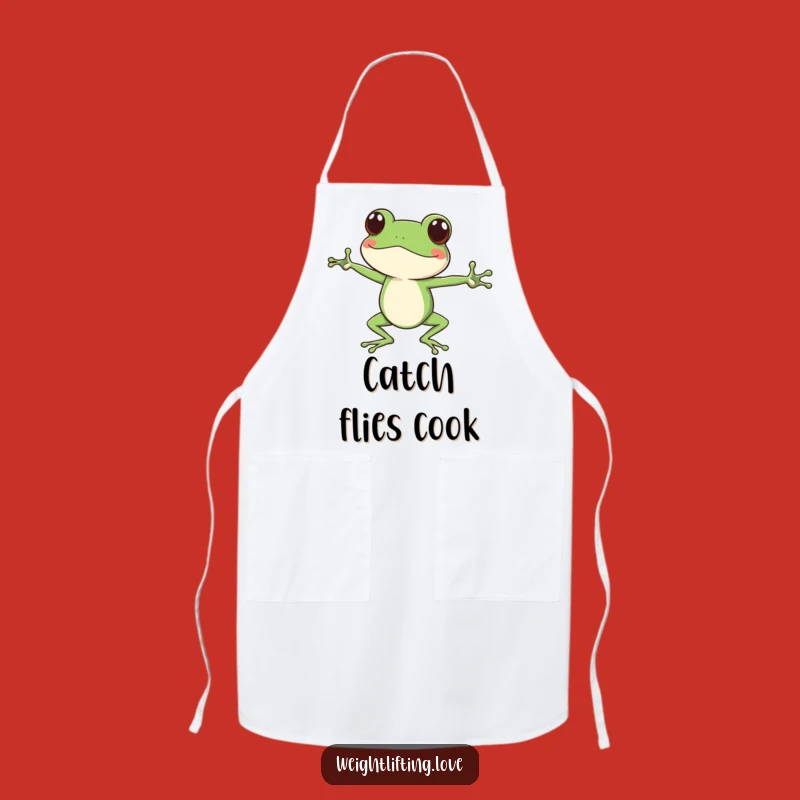 Funny Focused Frog Apron - Cook with Calm and Humor in the Kitchen