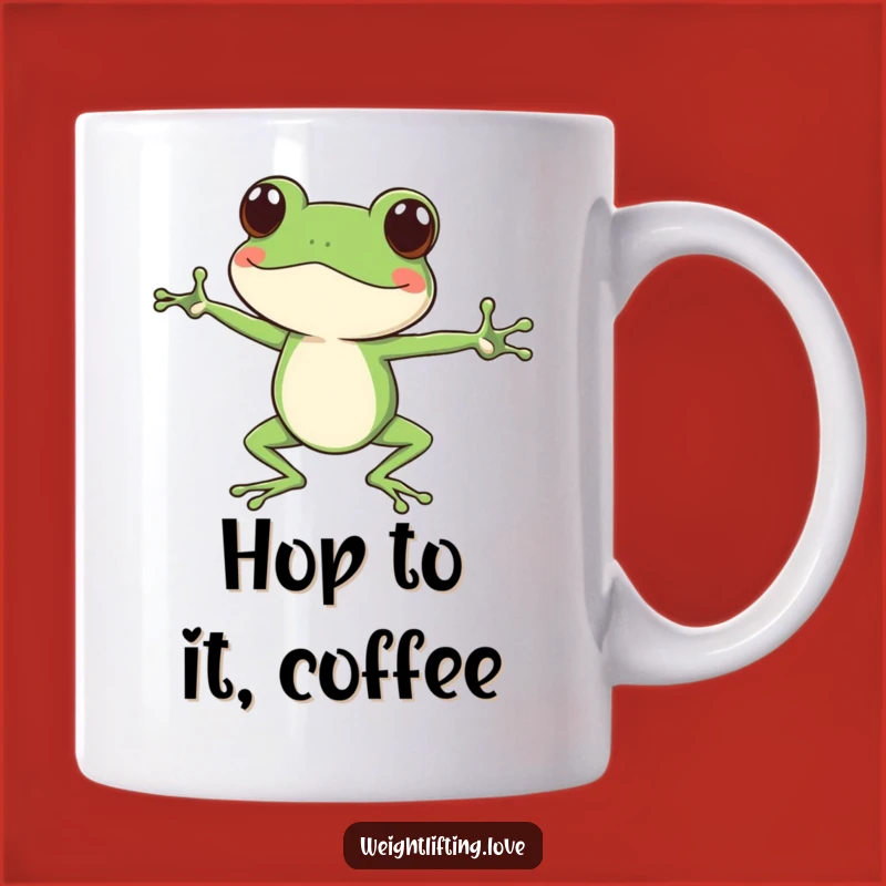 Funny Focused Frog Yoga Mug - Hilarious Gift for Stretchy Characters
